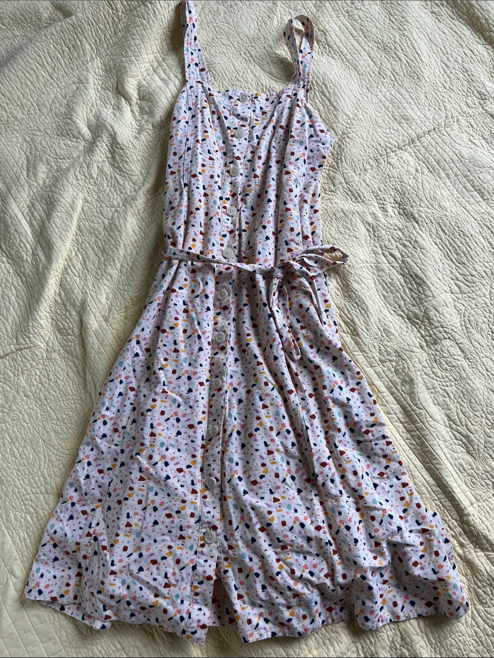 Madewell Printed Maxi Dress Button Front